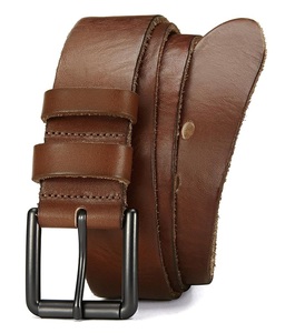 Cinturones de Cuero Vacuno para Hombre, Diseño Personalizado OEM, Hebilla de Aleación de Doble Aro, Logotipo Personalizado, Estilo Formal y Moderno, Venta al Por Mayor 2026 - Product Image 1