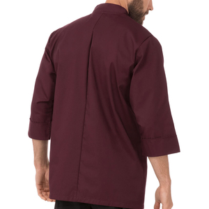Veste de chef pour homme de bonne qualité, confortable, à manches longues, nouveau design, couleur unie, avec poches - Product Image 3
