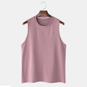 Débardeur sans manches en coton pour homme, coupe oversize, style muscle, pour la gym, l'entraînement, le streetwear, vierge, vente en gros, logo personnalisé - Product Image 1
