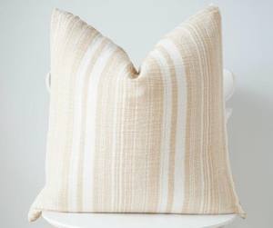 Funda de Cojín Boho a Rayas 100% Algodón con Flecos y Borlas, Fundas de Cojín Bohemias a Rayas de Algodón Tejidas a Mano con Flecos - Product Image 4