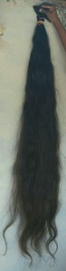 Extensions de cheveux humains vierges indiens Remy 38 pouces, cheveux en vrac naturellement lisses à tirage unique - Product Image 2