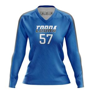 OEM Jersey de voleibol diseños torneo de voleibol uniforme de diseño de las mujeres al por mayor de voleibol uniforme de manga larga Jersey - Product Image 5