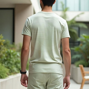 เสื้อยืดผู้ชายคุณภาพสูงทรงหลวม ดีไซน์ OEM ผลิตจากผ้าฝ้าย ผลิตในประเทศปากีสถาน - Product Image 3