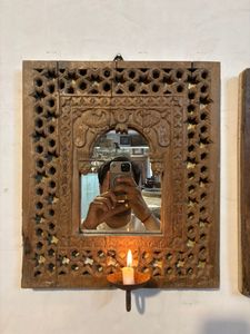 Antique Hand Carved Wooden <b>Arch</b> Panel | Vintage Indian Midcentury Modern Door <b>Frame</b> Wall Decor Home Furniture Bedroom Durable - Product Image 6