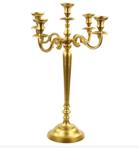 Silver Finish <b>Tall</b> Candelabra Candle Stand Set With Curved Arms For Wedding Banquet Party <b>Table</b> Decoration - Product Image 5