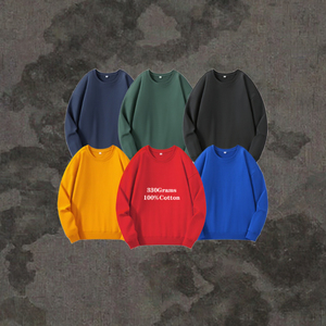 Winter Men's Zipper-Up Pullover Hoodie 100% Cotton Thick Fleece O-Neck Solid Casual Eco-Friendly Breathable <b>Sweatshirt</b> - Product Image 3