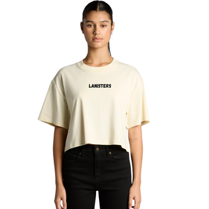 <b>Womens</b> O Neck Short Sleeve Cropped T <b>Shirt</b> <b>Loose</b> Fit Small Chest Print Casual Wholesale Custom OEM Cotton Jersey Fashion Tee Top - Product Image 2