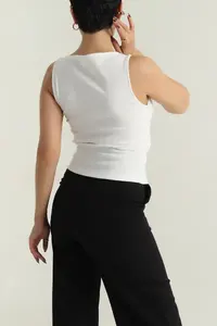 Débardeur femme design mode, débardeur personnalisé sur mesure pour femme, débardeur femme avec logo personnalisé - Product Image 5