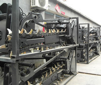Zanjadora de Cadena Montada en Tractor de Fábrica, Zanjadora de Dos Ruedas para Mini Tractor, Cultivador Rotatorio con Motor de Engranajes de Alta Velocidad