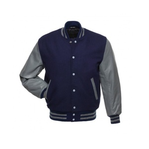 แจ็คเก็ตวาร์ซิตี้คุณภาพสูงสำหรับผู้ชาย พร้อมโลโก้แบบกำหนดเอง แฟชั่นทันสมัย ปักโลโก้ตามสั่ง แจ็คเก็ตวาร์ซิตี้ผ้าขนสัตว์ 100% แจ็คเก็ตฤดูหนาว - Product Image 1