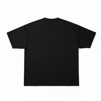 T-shirt surdimensionné en polyester 100% écologique à imprimé graphique anime, avec bordure contrastée, style japonais Harajuku, design de dessin animé pour hommes