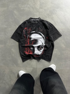 เสื้อยืดคุณภาพสูงพิมพ์ลายแบรนด์ตามสั่ง สไตล์สตรีทแวร์ - Product Image 5