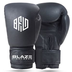 ถุงมือชกมวยหนังแท้สำหรับฝึกซ้อมคิกบ็อกซิ่ง มวยไทย MMA ต่อยมวย พร้อมสายรัดเวลโคร ขนาด 8 ออนซ์ ขายส่ง - Product Image 4