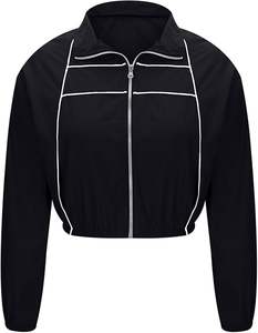 Conjunto de Dos Piezas de Chaqueta Cortavientos Transpirable para Mujer, Conjuntos Deportivos Cortavientos al por Mayor para Mujer con Colores, Tallas y Logotipo Personalizados - Product Image 3