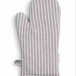 Gant de four en coton personnalisé, résistant à la chaleur, avec logo brodé, en coton et lin, pour une utilisation durable - Product Image 1