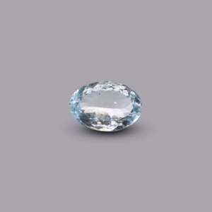 Natural Sky Blue Aquamarine 45 Carat Oval Faceted Loose Gemstone for Fine Jewelry - Product Image 1