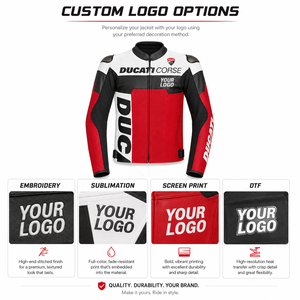 Ensemble veste et pantalon de moto en cuir pour homme, manches longues, coupe-vent, toutes saisons, vêtements de course - Product Image 4