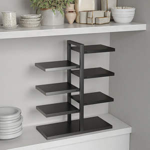 Étagère de rangement robuste pour la cuisine, la salle de bain, le bureau, la maison |   Étagère organisatrice multi-niveaux avec structure métallique robuste - Product Image 3