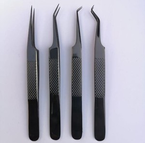 Vired Impex Vente Chaude Pince à Épiler en Acier Inoxydable à Pointe en Fibre, Dentelée, Antistatique, Durable, Précision Fine, Longueur 8-20mm, Personnalisable - Product Image 6