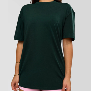 Women's Oversized Crew Neck Short Sleeve <b>T</b>-<b>Shirt</b> Solid Color Loose Fit Breathable 100% Cotton Jersey Fabric All Seasons - Product Image 1