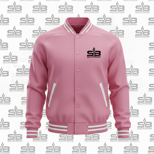 Chaqueta Varsity de Invierno para Hombre, Personalizada con Logotipo, de Cuero Ecológico y Lona, con Cierre, al por Mayor, de Alta Calidad - Product Image 5