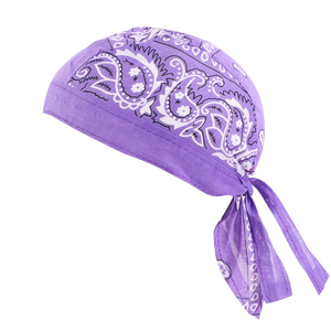 Pañuelo de Algodón para la Cabeza, Diseño Paisley Multicolor, Transpirable, Suave al Tacto, de Secado Rápido, para Primavera/Verano - Product Image 4
