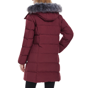 Manteau long matelassé surdimensionné en nylon et polyester, chaud, à col montant, pour l'extérieur, hiver, ODM, pour femmes - Product Image 6