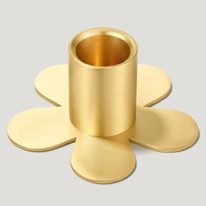 Minimalist Round Metal Candle Holder Modern Decorative Candle Stand For <b>Coffee</b> Table Centerpiece Home Interior Decoration - Product Image 1