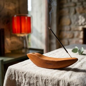 Sustainable Wooden Incense <b>Holder</b> Luxury Design Handmade Aromatherapy Accessory for Home Decoration - Product Image 4