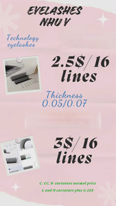 Pestañas Postizas Nhu Y Coreanas de PBT de Alta Calidad, Extensiones de Pestañas de 6mm-15mm, PESTAÑAS W-YY, YY 3DW 4DW 5D 6D 8DW - Product Image 2