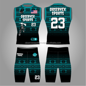 7v7 Uniform Quality <b>Compression</b> Flag Football Uniforms Sublimation Custom Design Logo Youth 7on7 Uniform - Product Image 1