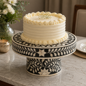 Support à gâteau artisanal en bois nacre, 6 pièces, assiettes et plats au chocolat, décor pour la maison, plateau à cadeau, décoration de mariage - Product Image 2