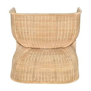 New Arrival Eco Friendly Handwoven Wicker Natural Rattan Unique Armchair With Cushion For Living Room Hotel And Resort Furniture - Product Image 2