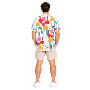 Mens Sublimation Resort Shirt Tropical Beach Fashion Lightweight Quick Dry <b>Button</b> <b>Up</b> Summer Holiday Printed Clothing - Product Image 6