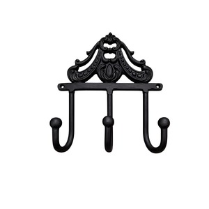 Crochet mural robuste en aluminium moulé sous pression, finition nickel noir, conçu pour les conditions extérieures tout en offrant une fonctionnalité pratique, prix le plus bas - Product Image 3