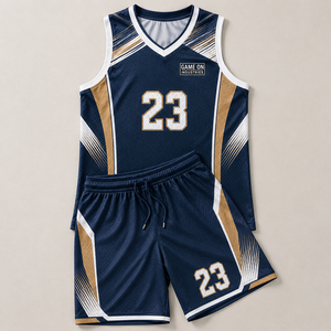 Men's Athletic Uniform Sleeveless Team Sportswear Breathable Quick Dry Training Apparel Custom Basketball Jersey Shorts Sets - Product Image 1