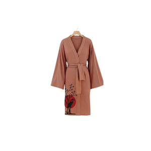 Caftán Beige Bordado con Diseño de Luna para Mujer, Vestido Largo de Manga Corta, Estilo Modesto para Oración, Ropa para Mujeres Musulmanas de Oriente Medio - Product Image 5