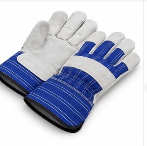 Gants de rigger canadiens en cuir lisse, durables, respirants, flexibles, antidérapants, résistants à la chaleur, avec manchette renforcée, personnalisables - Product Image 4