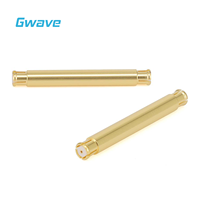 Adaptateur RF Gwave GPO-KK28 à ondes millimétriques haute fréquence, femelle CuBe DC-18GHz, longueur 28,3 mm, plaqué or, 50 Ohm, conforme RoHS