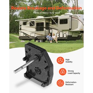 Caja de engranajes para quinta rueda de RV 276602 - Caja de engranajes de acero de montaje universal compatible con Lippert Venture Atwood Stromberg Carlso - Product Image 5