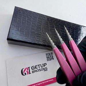 GETUP BROSONS IMPEX Nouvelle pince à épiler professionnelle en acier inoxydable, anti-magnétique, anti-statique, à pointe lisse, style innovant et durable - Product Image 1