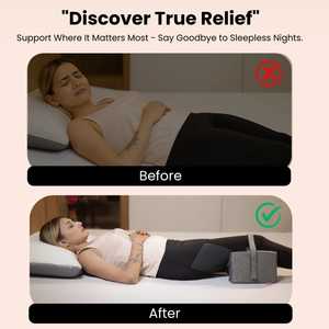 Wholesale Custom <b>Memory</b> <b>Foam</b> Legs Knee <b>Pillow</b> for Bed Sleeping <b>Side</b> <b>Sleepers</b> Hip Lower Back Sciatica Pain Relief Washable - Product Image 4