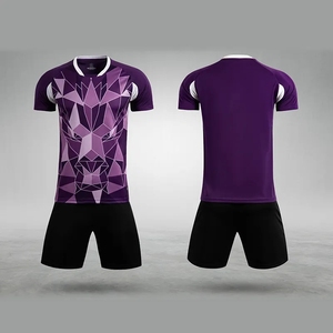 Conjunto de Uniforme de Fútbol Sublimado Dry-Fit Premium 100% Poliéster con Gráfico Geométrico de León, Uniforme de Fútbol Transpirable Personalizado para Equipos - Product Image 2