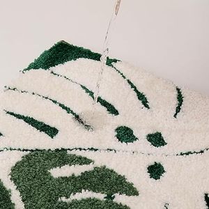 Customised New Design Green Leaves Microfiber Absorbent Bath Non Slip Backing Machine Washable Plant Leaf Thick Carpet Decor Rug - Product Image 2