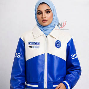 แจ็คเก็ตหนัง PU ปักลาย Zeta Phi Beta Sorority รุ่นใหม่มาแรง ขายดี |   แจ็คเก็ตบอมเบอร์หนัง PU รุ่น Winter ZPB - Product Image 6