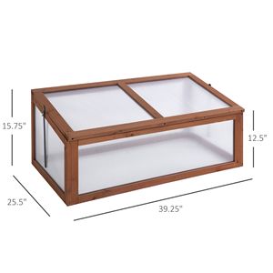 Mini Serra in Vetro Temperato con Telaio in Legno Massello per Uso Interno - Product Image 3