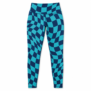 Leggings de yoga et d'entraînement pour femmes, taille haute, longueur intégrale, à empiècements diagonaux noir et magenta, vêtements de sport, vente en gros personnalisée - Product Image 3