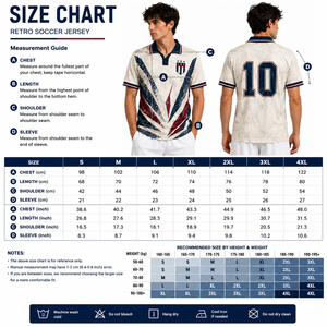 Maillot de football rétro crème, bordeaux, marine, motif brossé, numéro, maillot de foot vintage, style maille classique pour supporter 2026 - Product Image 6