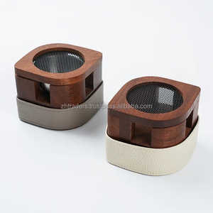 Quemador de Incienso de Madera Recubierto de Cuero de Diseño, Mubkhar Premium para Decoración de Ramadán y Eid, Esquinas de Fragancia para el Hogar y Exclusivo - Product Image 3