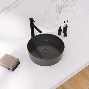 Lavandino del bagno della nave circolare di arte ceramica - Product Image 6